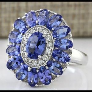 925 Silver Amethyst Gemstone Ring